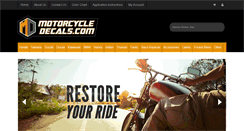 Desktop Screenshot of motorcycledecals.com